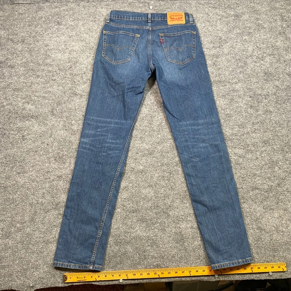 Levis 511 Slim Fit Jeans Mens W31 L34 Blue‎ Medium Wash Denim Tapered Leg Pants